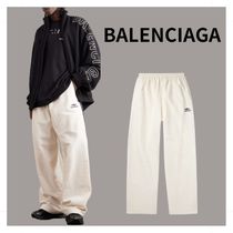 【BALENCIAGA】 ワイドレッグ コットンブレンド トラックパンツ