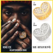 送料関税込【King Ice】HEARTBROKEN RING 指輪 (2色) 国内発送♪