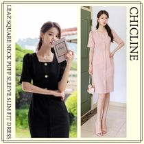 【CHICLINE】★ ルアーズスクエアネック ワンピース (DRESS) ★