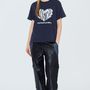 LUV IS TRUE Tシャツ・カットソー LUV IS TRUE★韓国★人気シリーズ★HEART LOGO TEE 2色 半袖T(3)