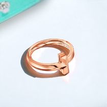 【Tiffany&Co】Tiffany T☆Rose Gold 18k 2.5mm T1 指輪