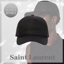 関税込■Saint Laurent■ロゴギャバジンベースボールキャップ