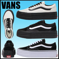 人気★VANS オールドスクール 3ソール★厚底 スニーカー UNISEX