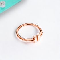 【Tiffany&Co】Tiffany T☆Rose Gold 18k Wire 指輪