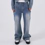 WOOALONG パンツ WOOALONG  Washing curve pocket wide denim pants 4FK183(11)