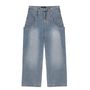 WOOALONG パンツ WOOALONG  Washing curve pocket wide denim pants 4FK183(16)