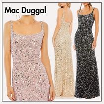 Mac Duggal◆スパンコール スリップ ロングドレス ワンピース