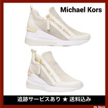 脚長効果☆厚底スニーカー【Michael Kors】Willis Metallic