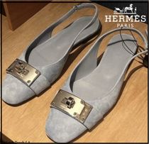 【上品なスエードで美しく】★HERMES★パンプス《イノセント》