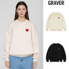 GRAVER スウェット・トレーナー 【GRAVER】24SS★ Small Tape Heart Smile Sweatshirt