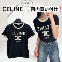 CELINE(セリーヌ) トリオンフTシャツ ロゴTシャツ ブラック