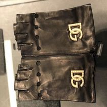 【D&G】DOLCE&GABBANA Swarovski Napa Fingerless Gloves