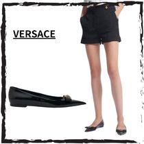 Versace♦レザーフラットシューズ