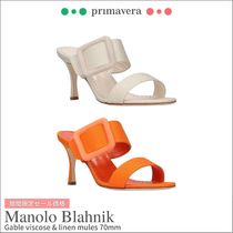 Manolo Blahnik◆GABLE◆スエードミュール 70mm