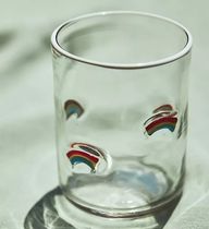 Anthropologie限定☆Icon Juice Glasses レインボー柄1個