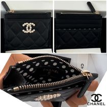 《キュートな柄♪》 CHANEL コインケース ジップ カードケース