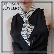 【TATIANA】Artygen Twilly Silk Scarf 韓国 シルク100%スカーフ