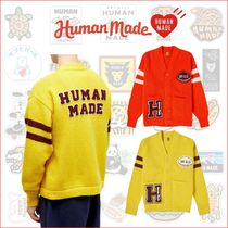 【HUMAN MADE】ヒューマンメイド カーディガン ロゴ YL/OR