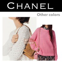 CHANEL 2024春夏 ニット セーター クルーネック 直営店 白 黒