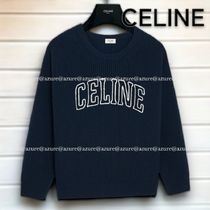 直営ショッパー付♪CELINE オーバーサイズ リブウール セーター