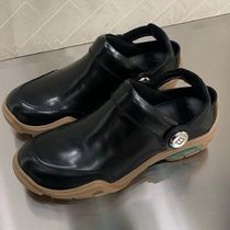 24SS【FENDI】フェンディ ラボ サボ ブラックレザー FFモチーフ