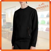 人気☆HERMES☆クルーネックジョギングスウェット