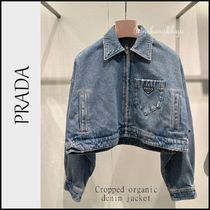 PRADA＊Cropped organic denim クロップドジャケット＊送料込