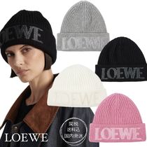 ★LOEWE★ ロゴ リブウールビーニー