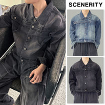 【SCENERITY】Dibble cropped denim jacket