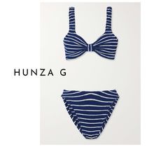 HUNZA G フンザジー ビキニストライプ柄 水着 海外旅行