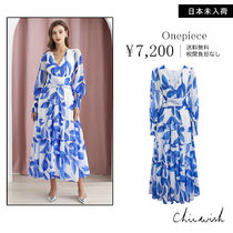 CHICWISH(シックウィッシュ)クロスウエストシフォンマキシドレス