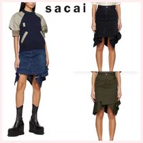 ★sacai★関税込♪NEW♪アシンメトリー ミディアムスカート