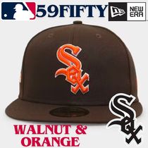 【US限定】NEW ERA 59FIFTY Chicago White Sox Walnut Orange