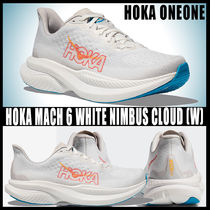 ◆正規品◆HOKA MACH 6 WHITE NIMBUS CLOUD(W)◆関税/送料無料◆