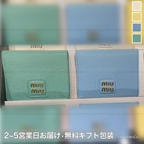 MIUMIU【国内発】■マドラスレザー二つ折りウォレット