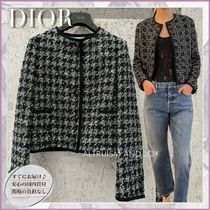 【24SS★モダン＆エレガント☆】DIOR クロップド ジャケット