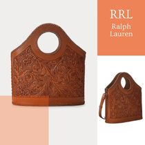 新着【RRL Ralph Lauren】手作業 アンティーク調 ハンドバッグ