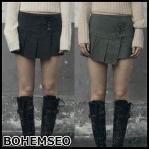 【BOHEMIAN SEOUL】BOHEMSEO COTTON PLEATED WRAP SKIRT [正規品