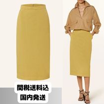 【Max Mara】雑誌掲載 コットン ギャバジン ペンシル スカート