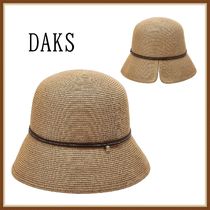 大人気◆DAKS◆DD革ストラップバッグスリットクローシュハット