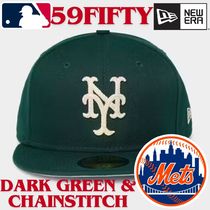 【US限定】NEW ERA 59FIFTY New York Mets Green & Chainstitch