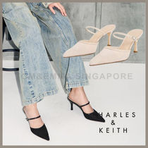 ◆大人気◆CHARLES＆KEITH◆上品なメッシュヒールミュール