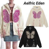 ◆Aelfric Eden◆Fringe Washed Butterfly 長袖パーカー 送料込