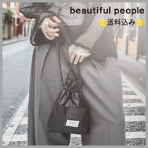 【beautiful people×STUDIOUS】人気コラボ2WAYレザー巾着バッグ