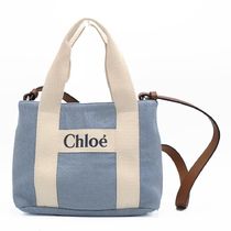 クロエ Chloe Kids ショルダーバッグ C20046 デニムブルー 即納