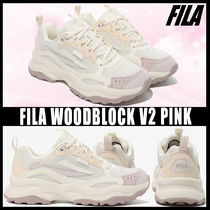 ◆正規品◆FILA WOODBLOCK V2 WHITE PINK◆関税/送料込◆人気◆