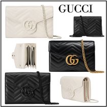 国内直営【GUCCI】GGマーモント キルティング ミニバッグ