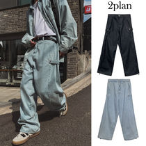 【2plan】Kinder balloon snap baggy pants