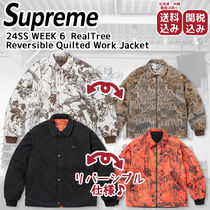 Supreme★24SS リアルツリーカモ キルティング ワークジャケット