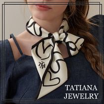 【TATIANA】Love Actually Twilly Silk Scarf 韓国発 シルク100%